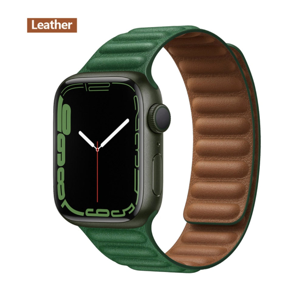 BangoCase Magnetic Leather Loop Compatible for Smart-Watch